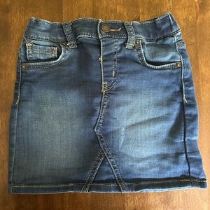 Cat & Jack Jean Skirt 5T Toddler Girl‎ Blue Denim Stretch School Western Party